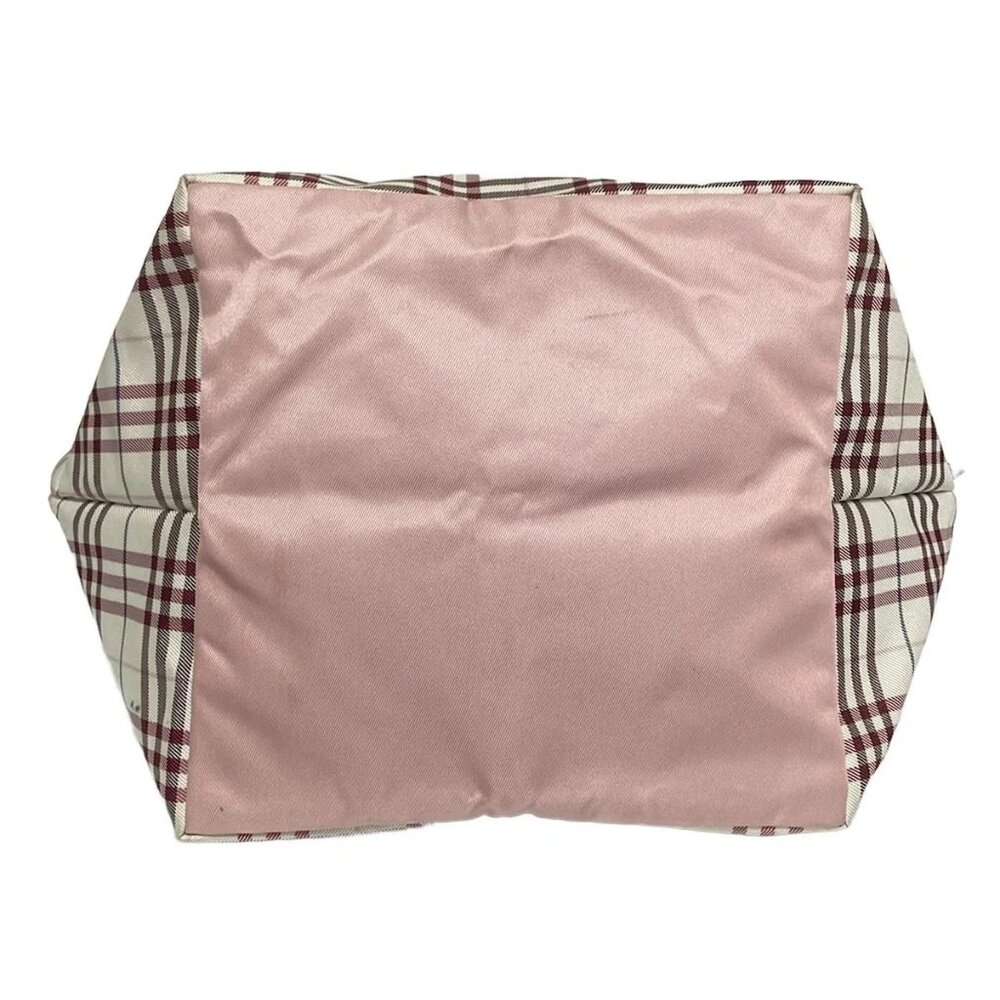 Burberry Blue Label - White Bordeaux Multi Nylon Leather Handbag - Picture 4 of 8